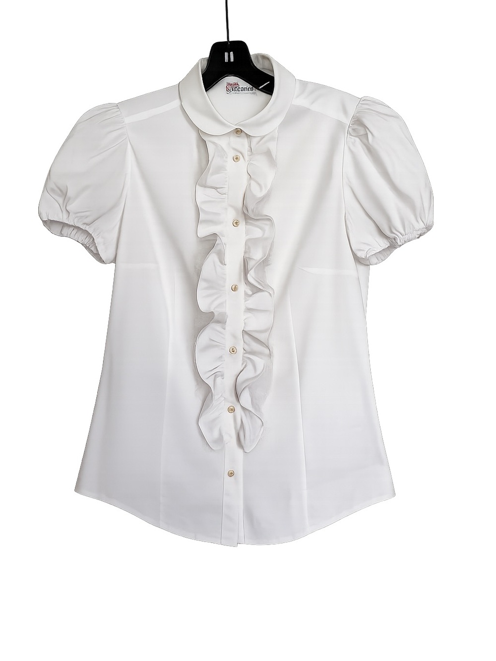 Valentino White Cotton Blend Blouse